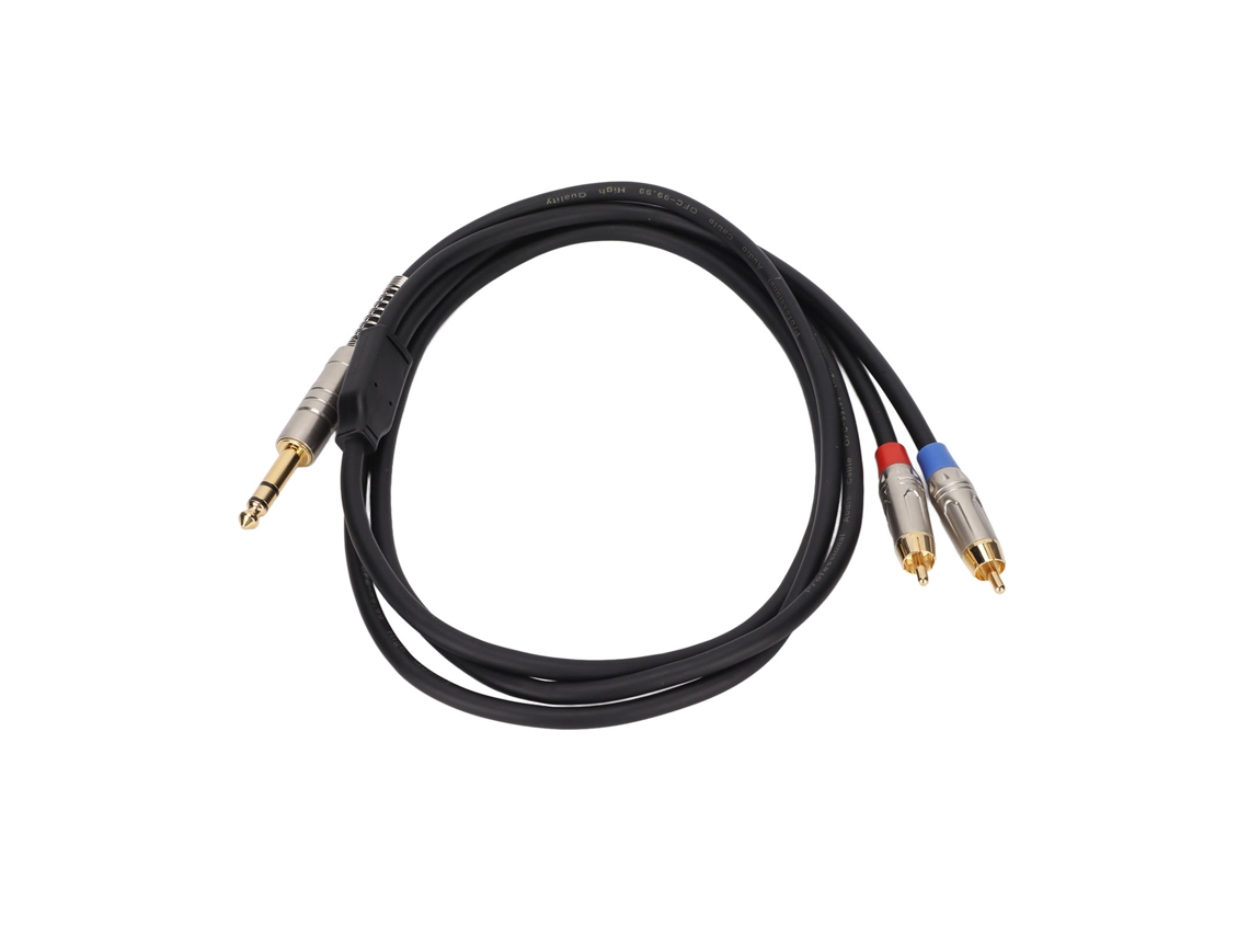 Cabo de Áudio LAXISCREED Trs Macho para Rca Duplo 6.35mm