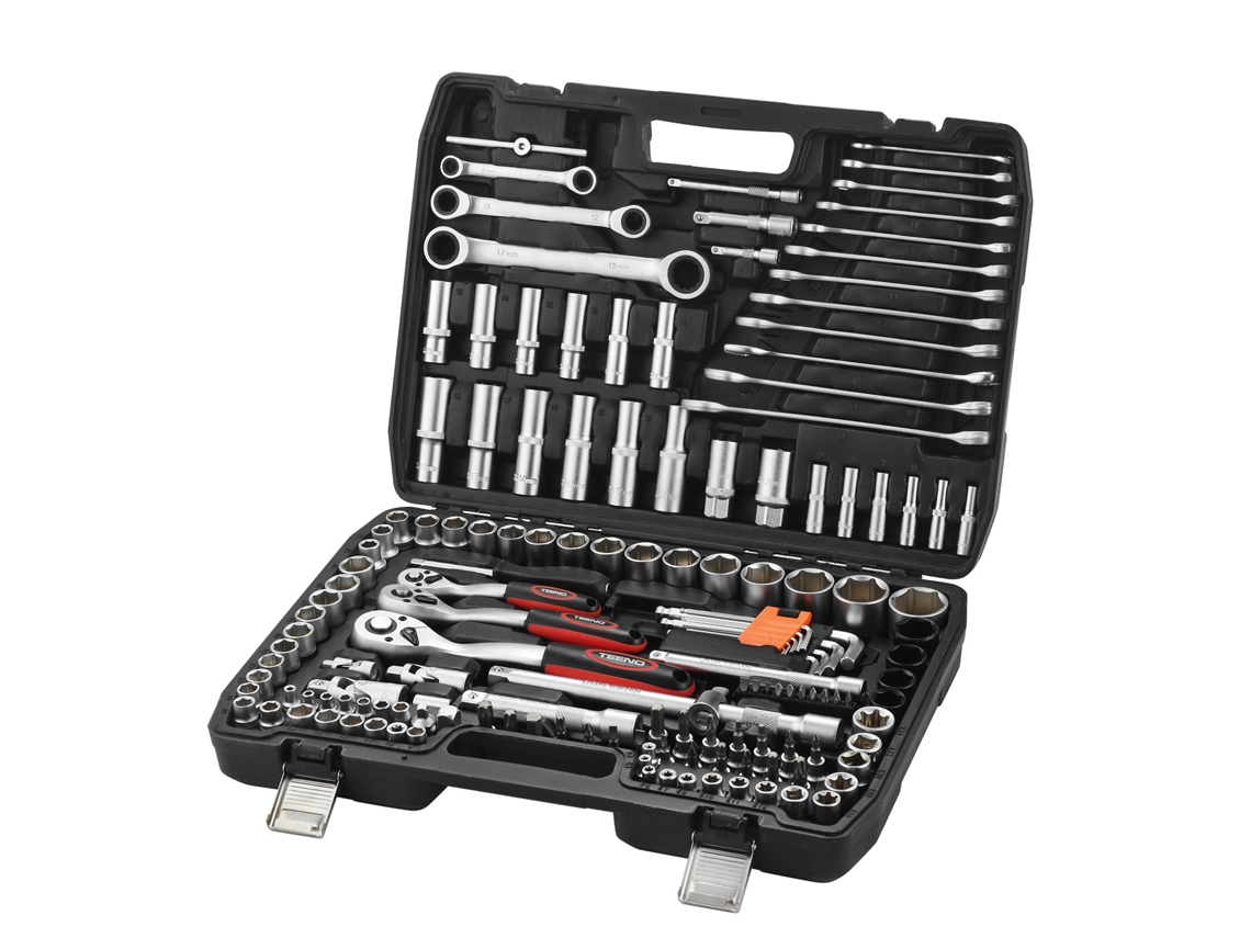 Conjunto De Soquetes E Pontas Kit De Reparo De Pneus De Carro - 151 Peças