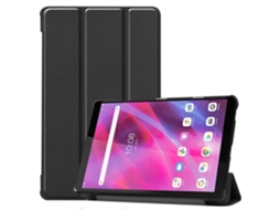 Capa De Couro Texturizada Com Aba Horizontal E Suporte Triplo Para Lenovo Tab M8 3ª Geração.
