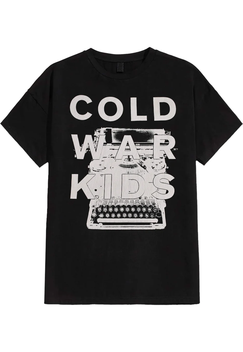 Size:xxl Rockinstone Cold War Kids - Typewriter - T-shirt Unisex Adults