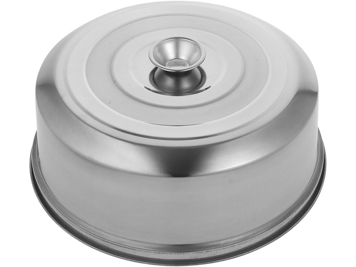 Chapa De Aço Inoxidável Espessa Para Grelhar A Vapor Com Tampa Perfurada Em Aço Inoxidável Para Aquecer Pratos, Tampa Para Cozinhar Gokoco