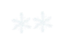 Ornamentos De Floco De Neve Natal 27cm 2 Peças Decoração Natalina