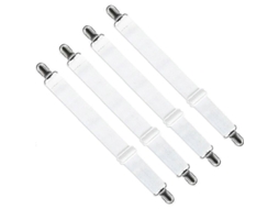 Lurelia Fivelas Para Lençol Metal Plástico Ajustável Seguro Colchão Cobertor Sofá Branco