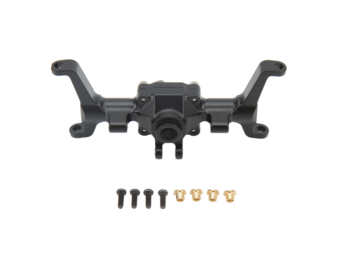 Mali carcaca de Eixo Dianteiro Cnc em Liga de Aluminio Anodizado para Carro Rc Fms Fcx24 1/24 Preto