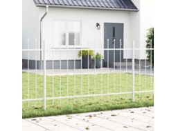 Vidaxl Cerca Para Jardim 5 Pcs Branco 8,5 X 0,8 M