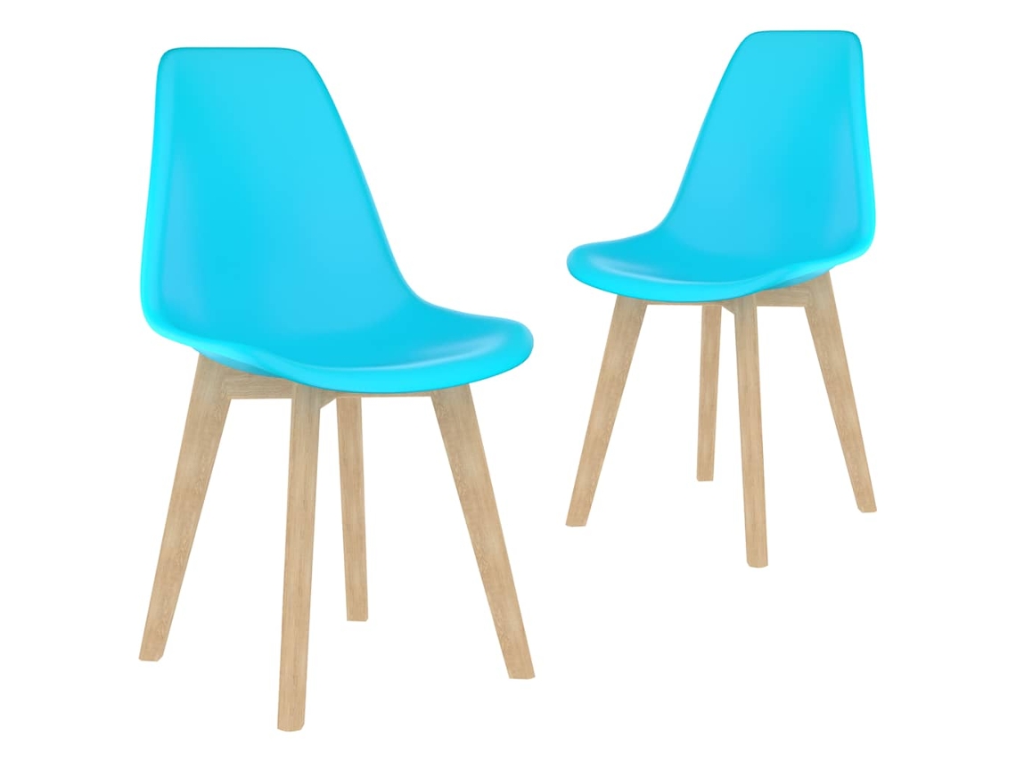 Dining Chair, Dining Chairs Vidaxl Azul Plástico (n/a)