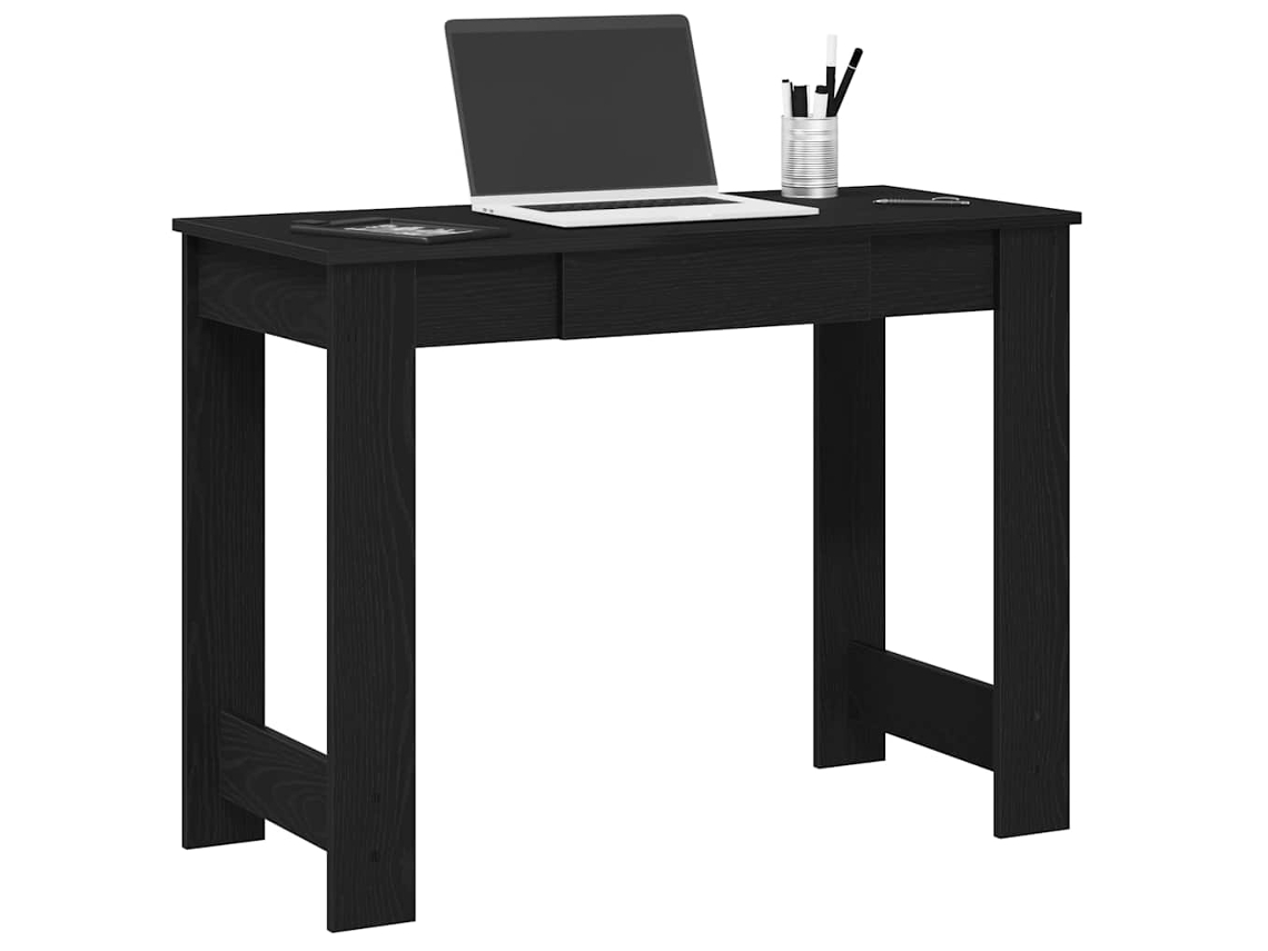 Vidaxl Secretária 100x45x75 Cm Derivados De Madeira Preto