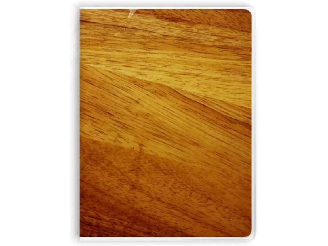 Carnet De Notas En Bois Com Sopa De Cobertura Motivo Rayures Irregulares