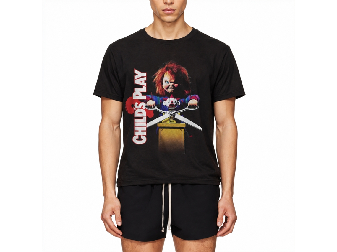 Rockinstone Chucky Child's Play 2 Poster Black Adult T-shirt Size:s