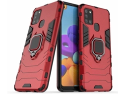 Capa Samsung Galaxy A21s HFS-HOUSE Kickstand Vermelho