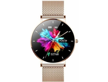 Smartwatch Feminino MANTA Alexa Conjunto Dourado