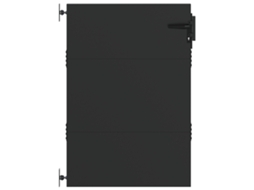 Conjunto 1 Portão De Jardim Vidaxl Preto Aço (85 X 125 Cm)