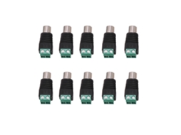 Conector Bnc Macho Mola Aparafusado Câmera Cctv Rg59