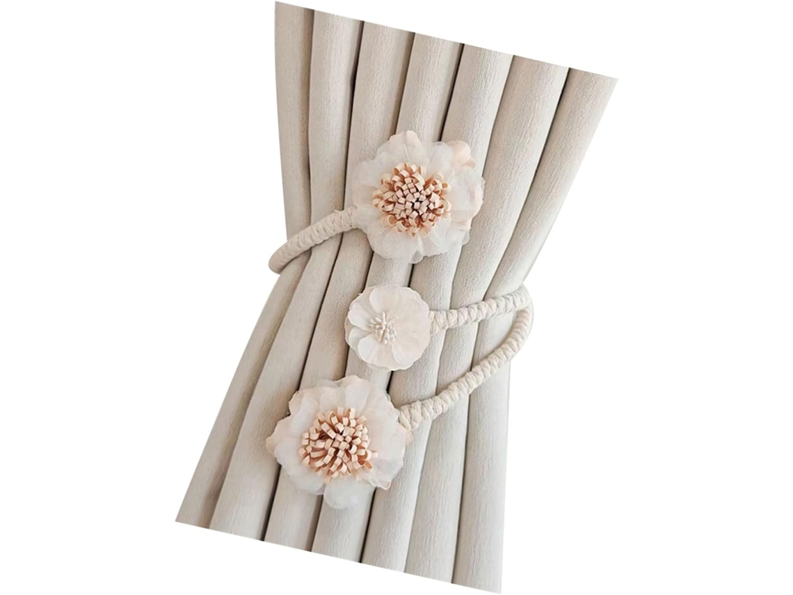 Alça De Cortina Ajustável Em Formato De Flor Artificial Artística Para Decoração De Casa, Janela