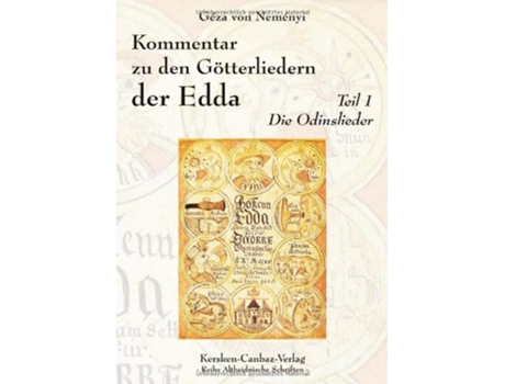 Livro Kommentar zu den Götterliedern der Edda German Edition de Géza Von Neményi (Alemão)