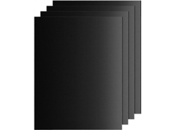 Set De 4 Esteras De Bbq De Teflon 50x40 Cm, Fda, Antiaderente, Sem Pfoa, Resistente Até 260°c, Para Churrascarias E Fornos