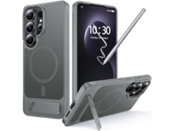 Capa Para Samsung Galaxy S26 Plus, Com Ímã E Suporte, À Prova De Choque, Cinza. Panoona