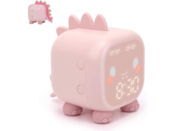 Lurelia Despertador Infantil Com Bateria Recarregável, Alimentação Usb, Função Snooze, Luz Noturna, Alarme Duplo, Claro