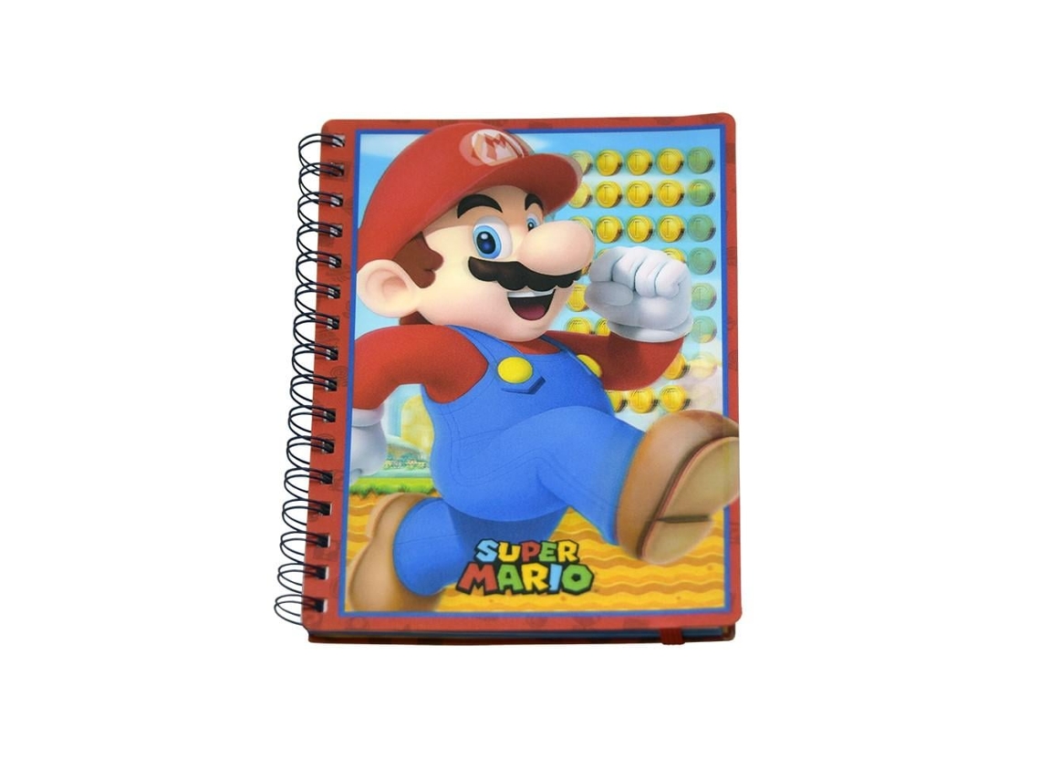 Caderno Super Mario Multicolorido BRILVIBERA