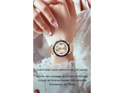 Smartwatches, Tela Hd De 1.39 Polegadas, Ip67 À Prova Dágua, Para Iphone E Android, Dourado Yizhood