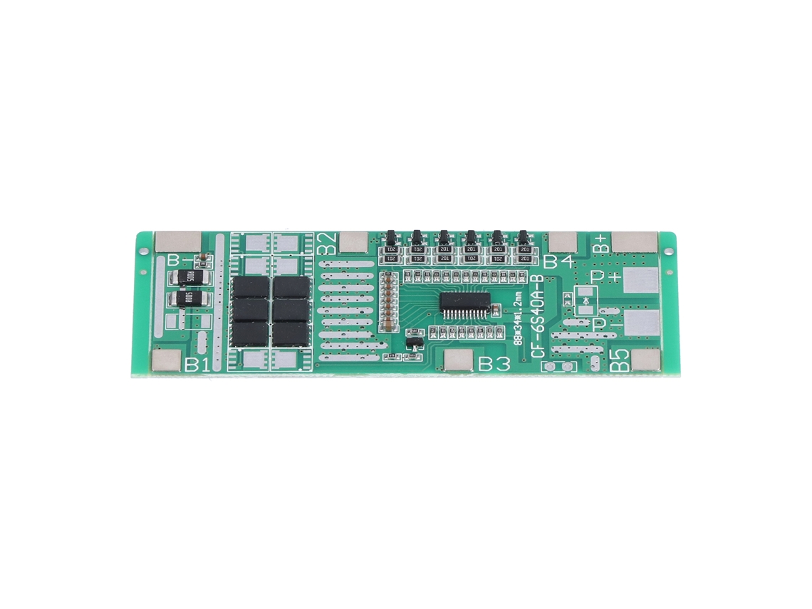 Placa De Proteção Bms Para Bateria De Lítio 6s 24v20a Com Equilíbrio Placa De Proteção De Células