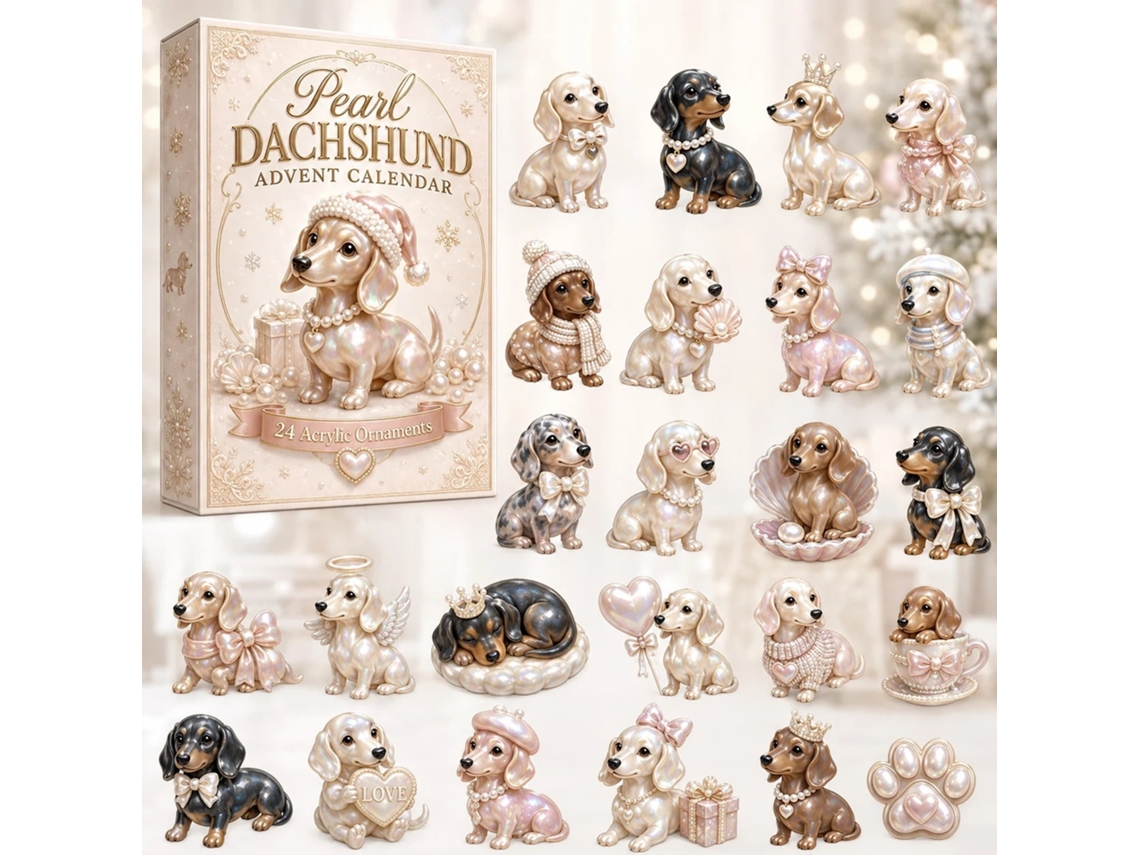 Calendário Do Advento 2d 2026 (teckels E Pérolas Decorativas)