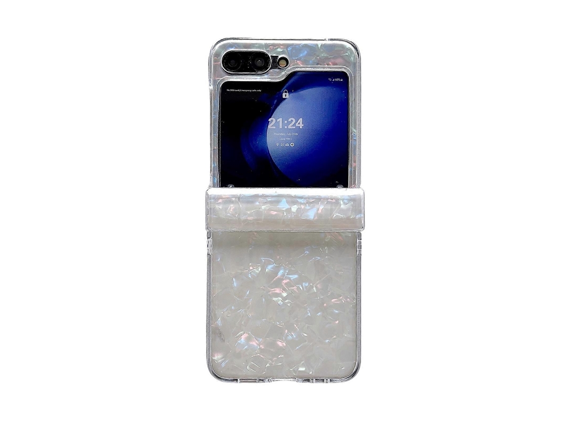 Conjunto De Três Peças De Capa Para Celular Com Textura De Concha Perolada