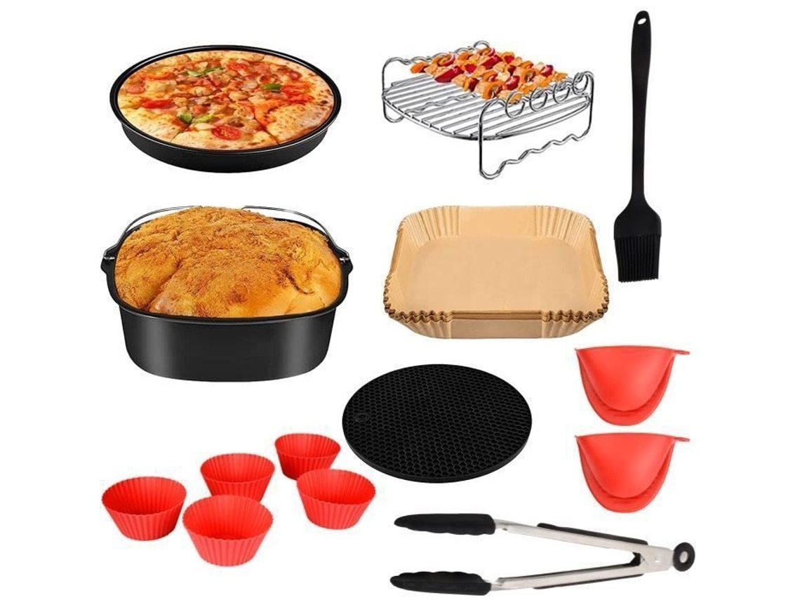 Kit De Acessórios Para Fritadeira, Acessórios Quadrados Para Fritadeira, 20 Cm(8 Polegadas)