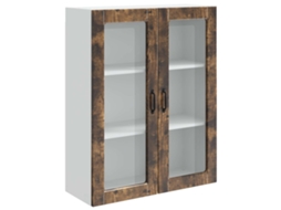 Conjunto 1 Armário De Cozinha Vidaxl Castanho Derivados De Madeira (80 X 31 X 100 Cm)
