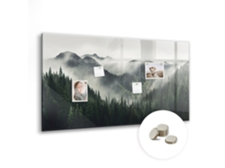 Lousa Magnética Paisagem Florestal Para O Quarto Das Crianças Espelharte (120x60 Cm)