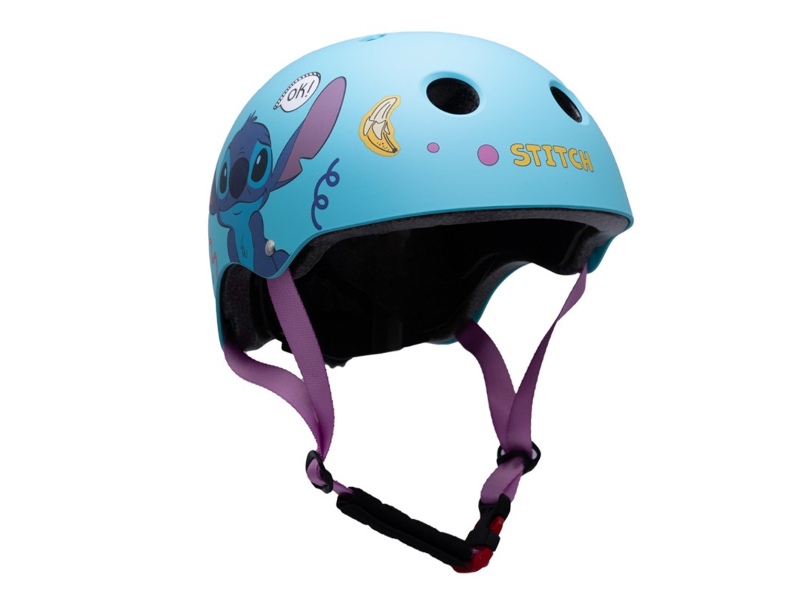 Capacete Infantil Stitch Para Ciclismo, Patinete E Skate.