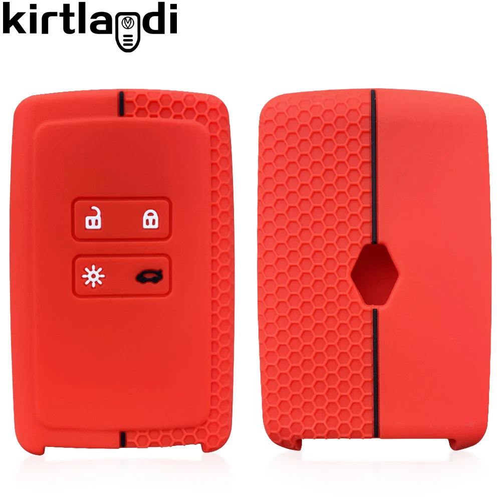Capa de Silicone para Controle, Chave e Carro, para Renault Megane, Captur, Zoe, Espace 5, Clio, Arcan, Arkana, Kadjar e Dacia Logan AQUAFORGE