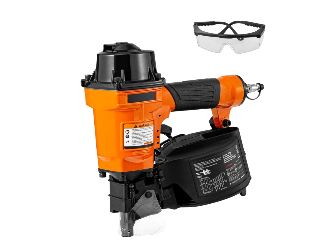 Parafusadeira de Bobina Revestimento Mcn55, Pneumática 1 Polegada a 2 1/4 Polegadas 15 Graus, Ar 70 120 Psi para Revestimento, Paletas, Cercas