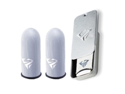 1 Par de Capas À Prova de Suor para os Polegares Controladores de Jogos Led Usb Portátil Casa Escritório Compacto Resistente Viagem STELASPLEN