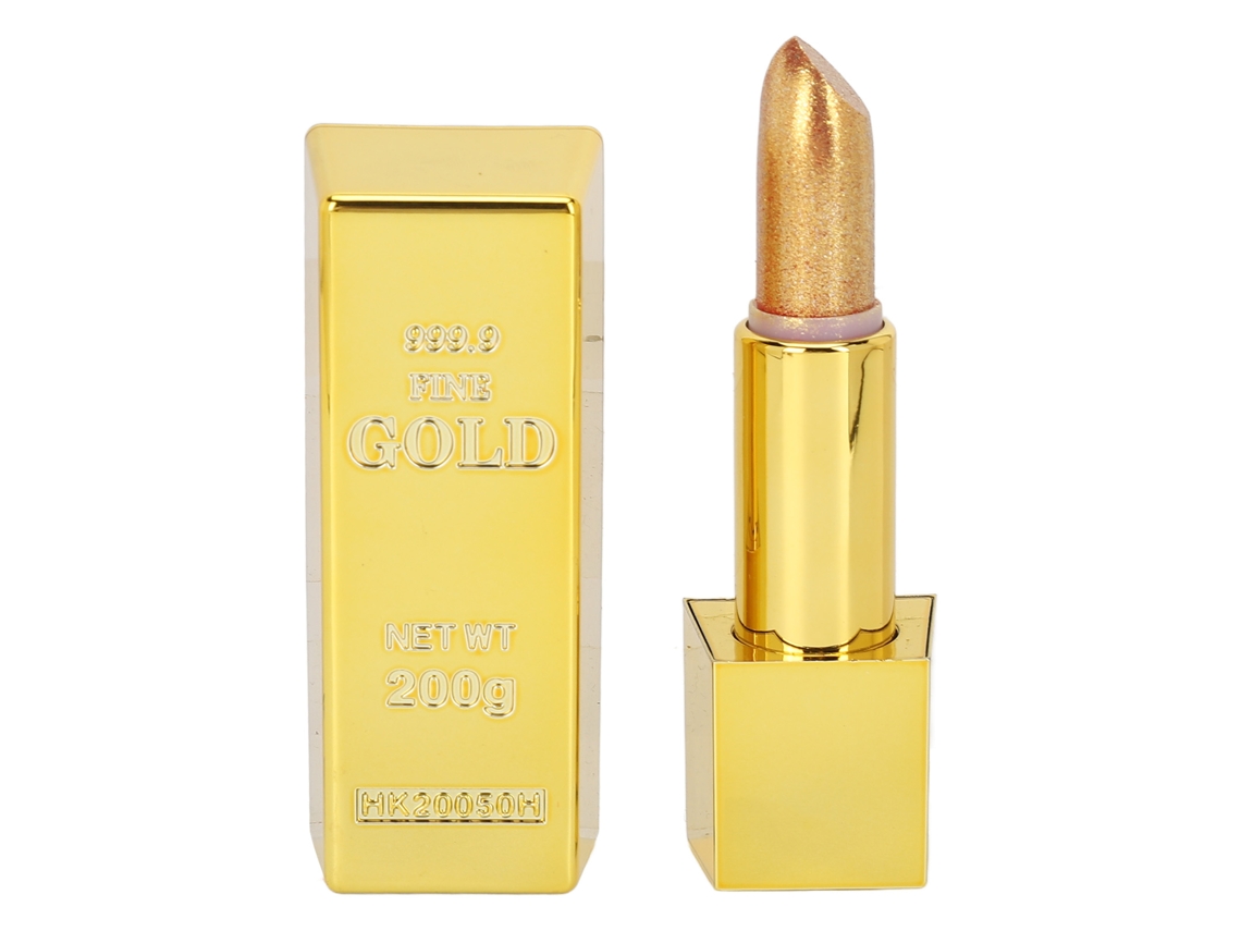 Labial Dourado Impermeável De Longa Duração Com Alta Pigmentação Maquiagem Labial Para Mulheres 3.5g 02