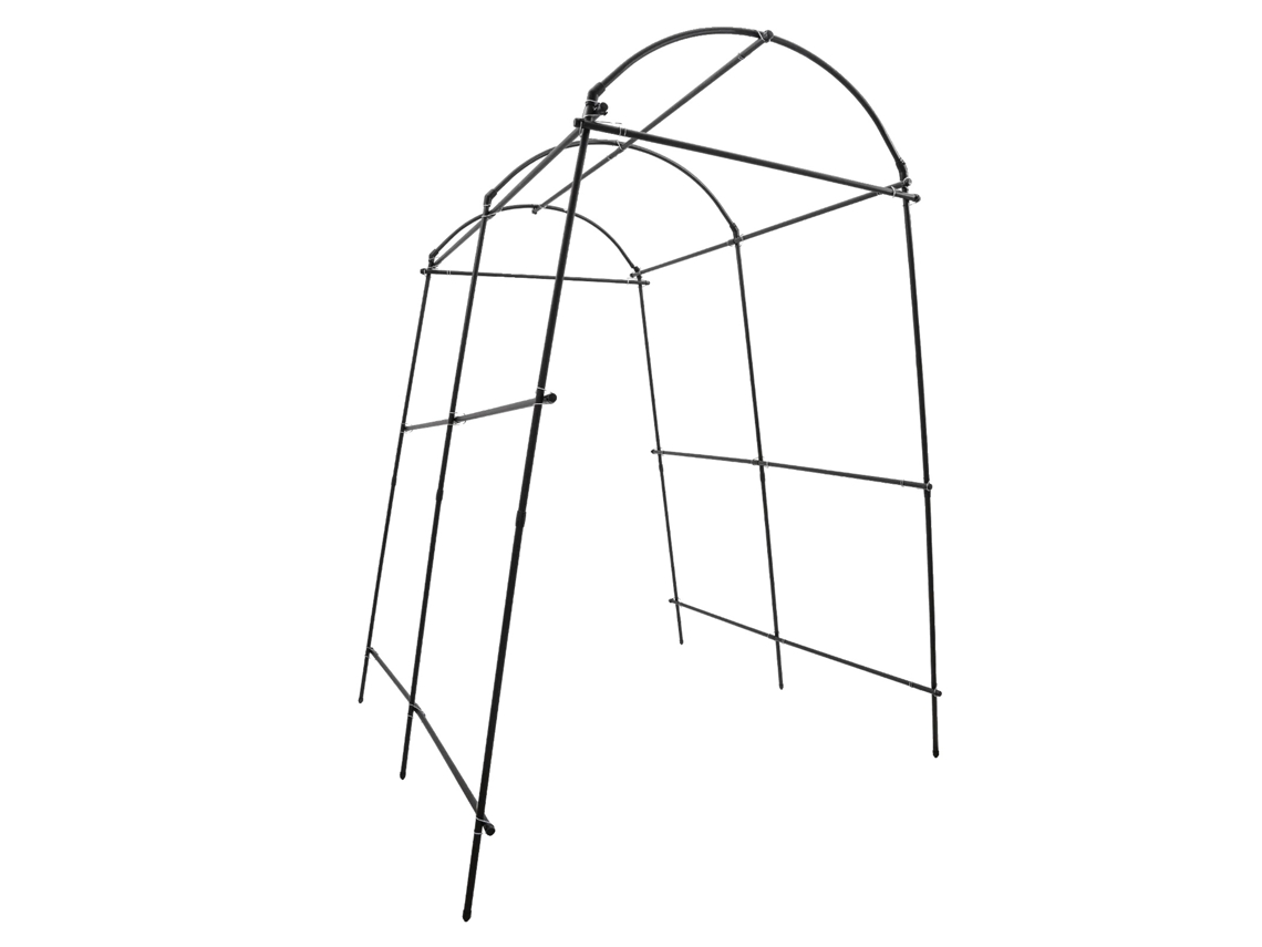 Arco De Jardim Treliça, Construção De Aço Durável, Suporta Plantas Trepadeiras, Preto Oem