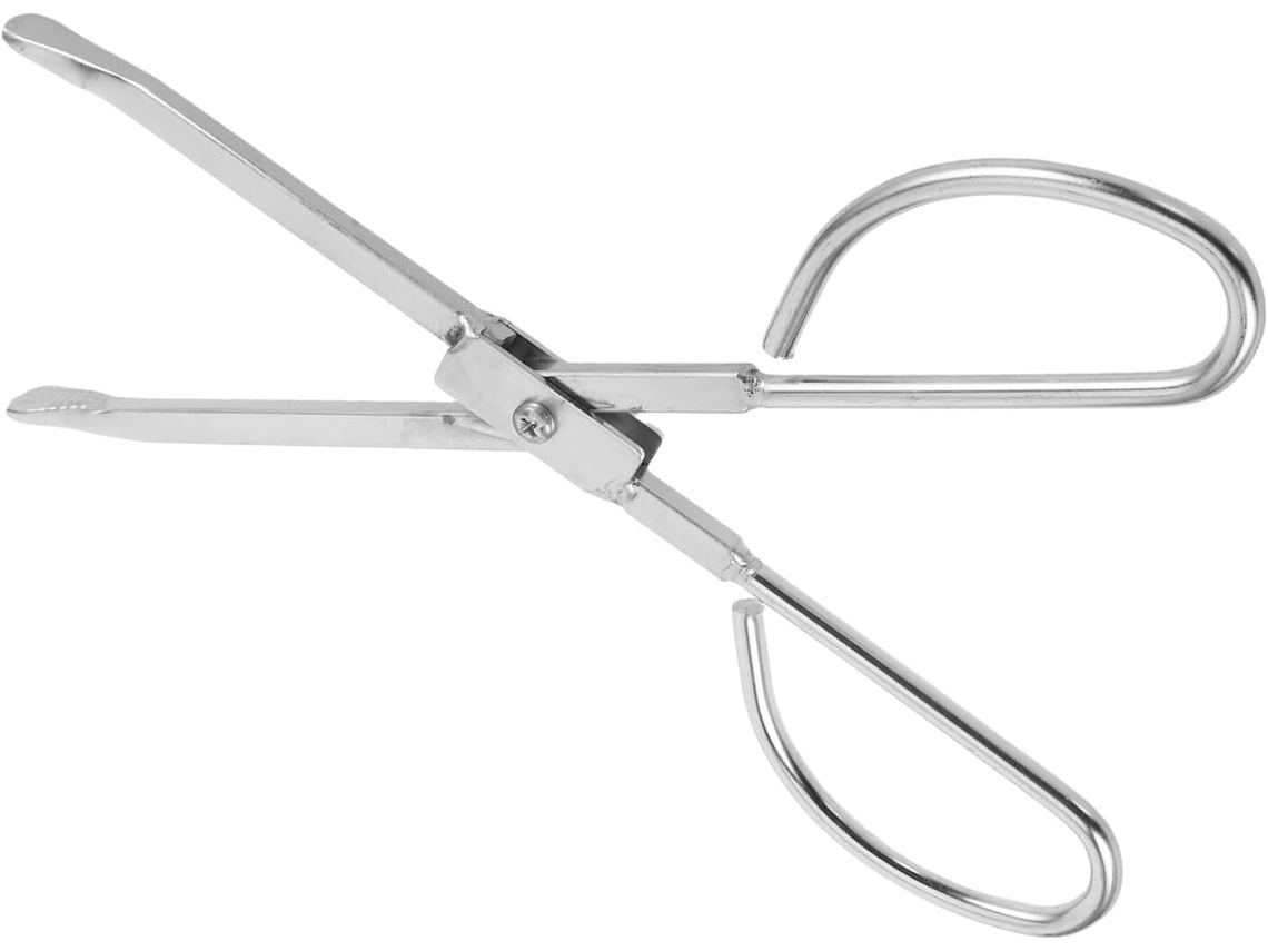 Pinça Para Lenha Toyandona De 28cm Em Aço Inoxidável, Ferramenta Multifuncional Para Lareiras E Churrasqueiras, Pinça