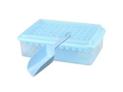 Forma de Gelo Pequena com Tampa e Cubos de Gelo. TAISHENGDA