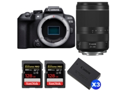 Eos R10 + Rf 24 240mm F4 6.3 Is Usm + 2 Sandisk 128gb Uhs ii 300mb/s + 3 Canon Lp e17 + Ebook “20 Dicas para Fotos Que Impressionam” CANON