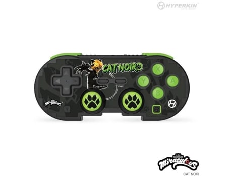 Controlador Bluetooth Hyperkin Pixel Art Miraculous Para Nintendo Switch/pc/mac/android (cat Noir)