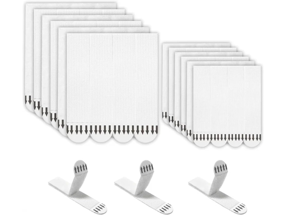 Fitas Adesivas Brancas Para Pendurar Quadros, 192 Pares Adesivos De Nylon Para Decoração 20x46mm