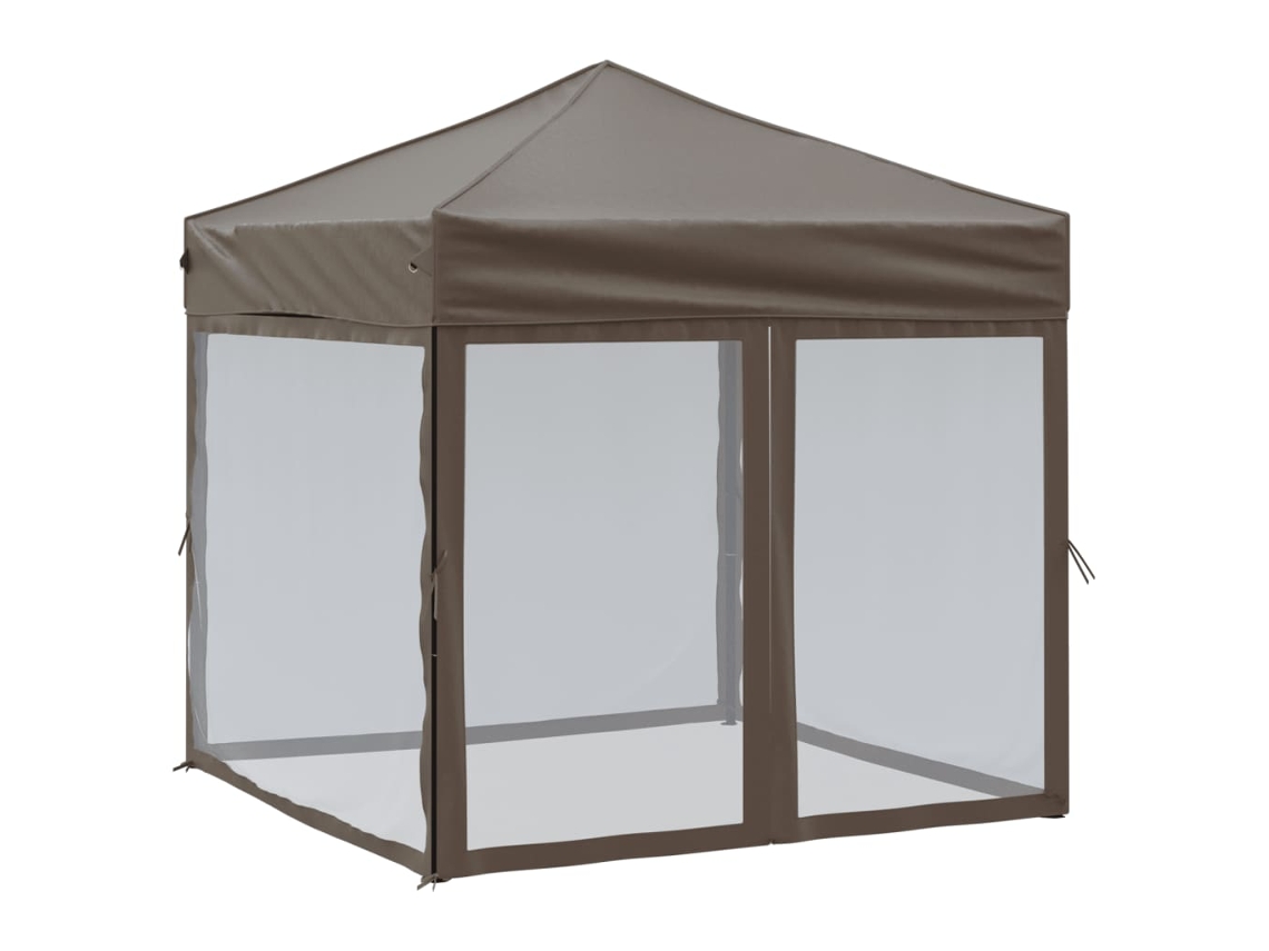 Party Tent, Party Tents Vidaxl Cinzento-acastanhado Tecido (2 X 2 M)