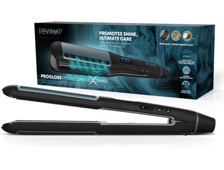 Alisador de Cabelo REVAMP ST-1800-EU Progloss Hydro Shield X Shine Ceramic (Cerâmica - 80-235 ºC)