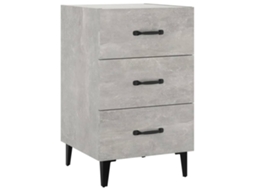 Bedside Cabinet, Bedside Cabinets Vidaxl Cinzeto Madeira Processada (n/a)