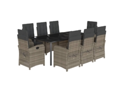 Garden Dining Set, Garden Dining Sets Vidaxl Cinzeto Rattan / Vime (200 Cm Table Length)