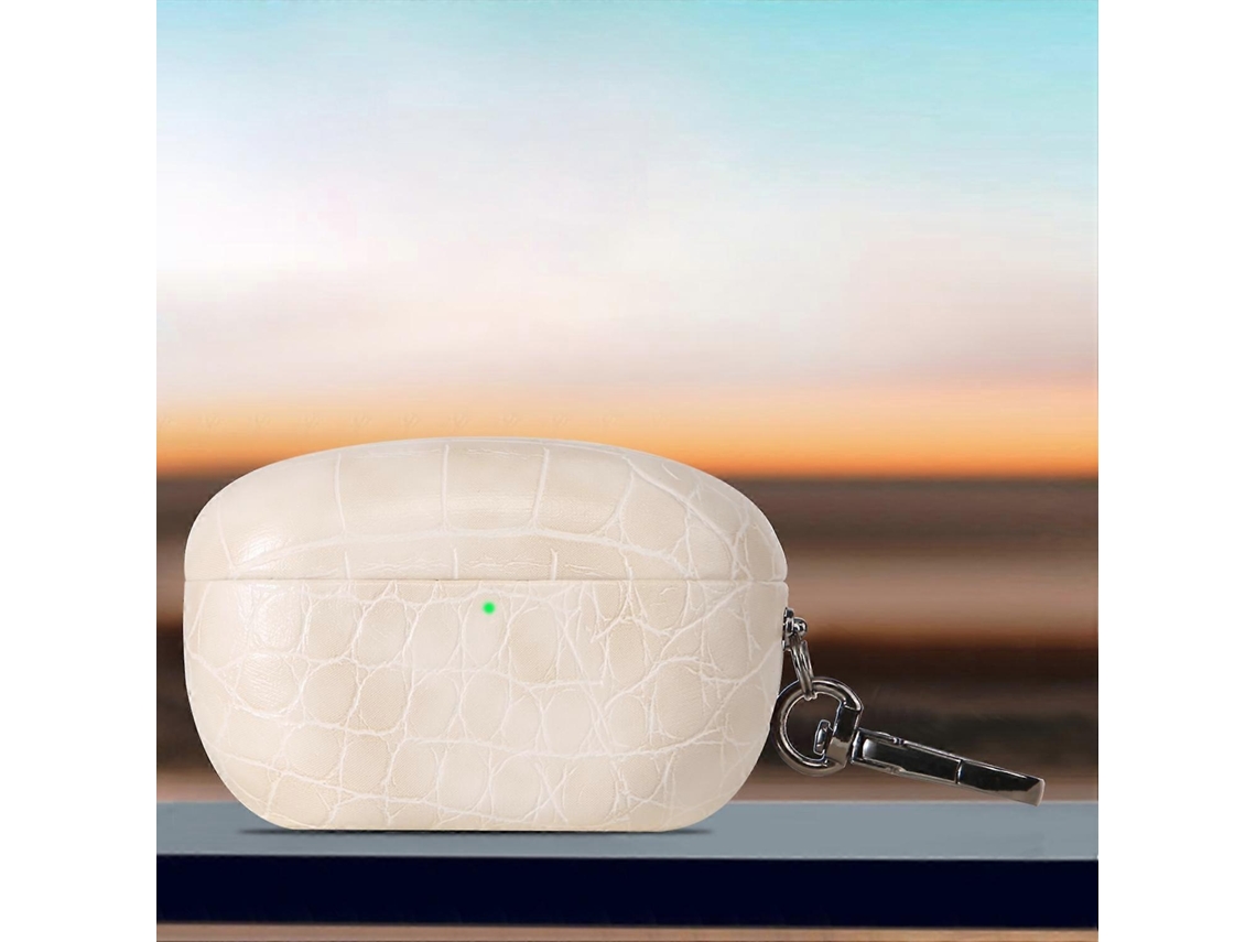 Lurelia Capa Protetora Para Sony Wf-1000xm5 Em Pc E Couro Antiqueda Branco