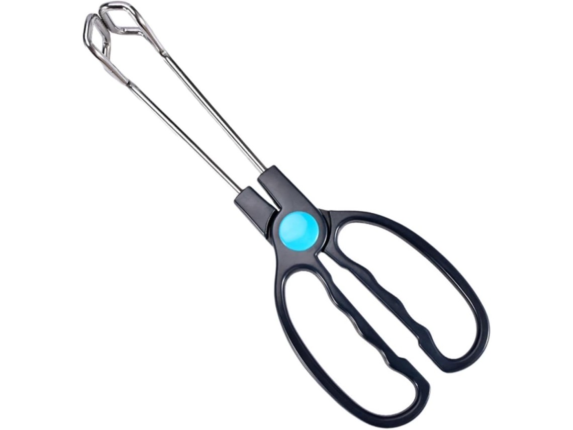 Pinça Para Churrasco Ibasenice Em Aço Inoxidável Com Cabo Ergonômico Abs, Resistente E Com Design Que Facilita O
