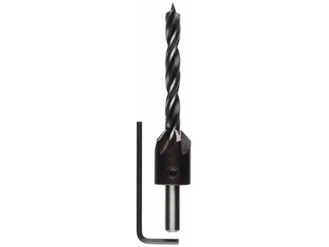 Brocas BOSCH em Espiral para Madeira Com Escareador 8 mm