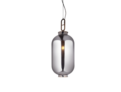 Candeeiro de Teto 27x75 cm Gymus Cinza LUMINECA