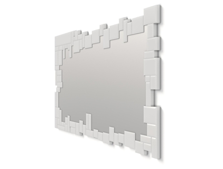 Espelhos Decorativos Modernos Grandes Rectangulares Brancos Rectangulares 140X70cm
